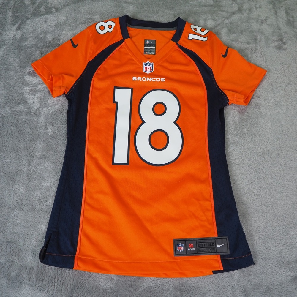 Nike Denver Broncos‎ Football Jersey Women XS Peyton Manning 18 NFL On Field